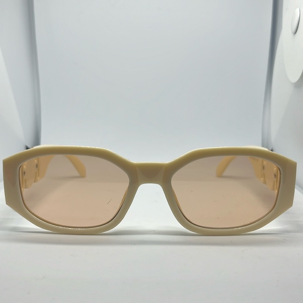 Mens UV 400 Cream Sunglasses